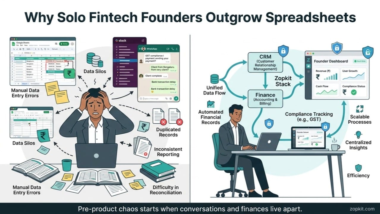 Best CRM and Finance Tool for Solo Fintech Founders in India